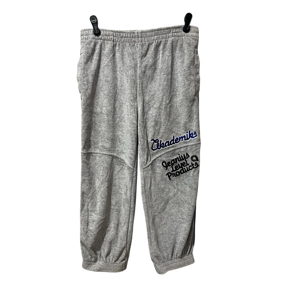 Akademiks Jealous Level Products sweatpants Joggers velour Kids Size 7 Gray‎ Y2K